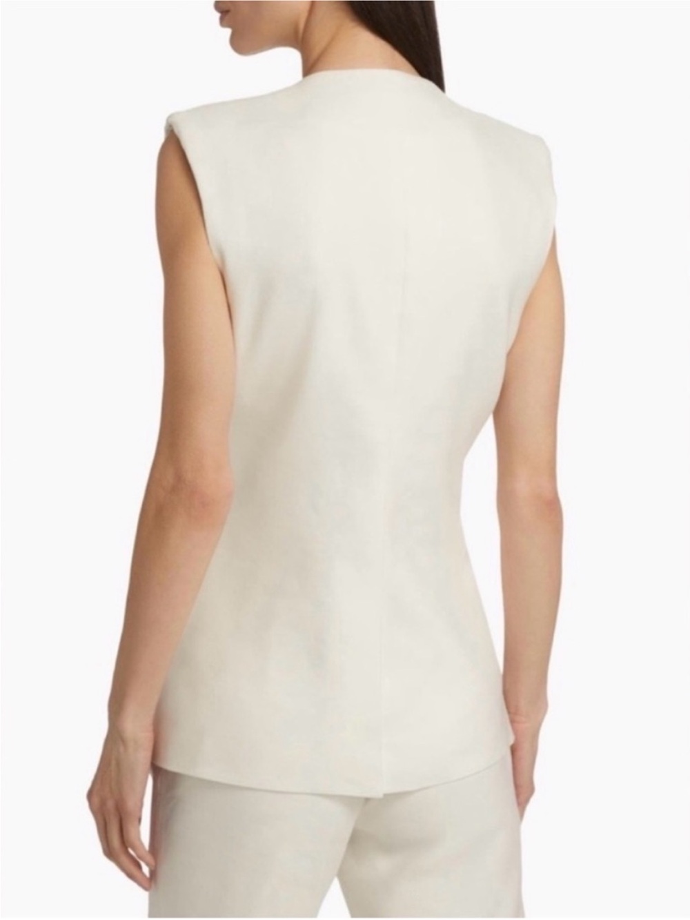 Veronica Beard Tamara Linen Vest - Picture 6 of 11